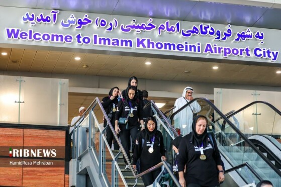 مراسم استقبال از تیم ملی والیبال بانوان ایران