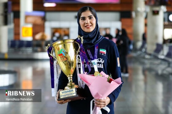 مراسم استقبال از تیم ملی والیبال بانوان ایران