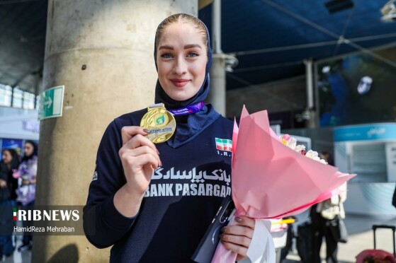 مراسم استقبال از تیم ملی والیبال بانوان ایران