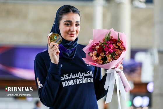 مراسم استقبال از تیم ملی والیبال بانوان ایران