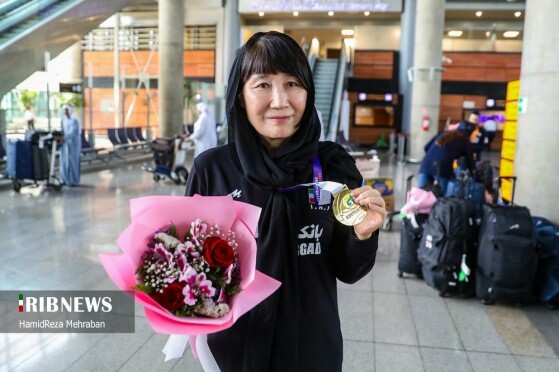 مراسم استقبال از تیم ملی والیبال بانوان ایران