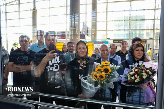 مراسم استقبال از تیم ملی والیبال بانوان ایران