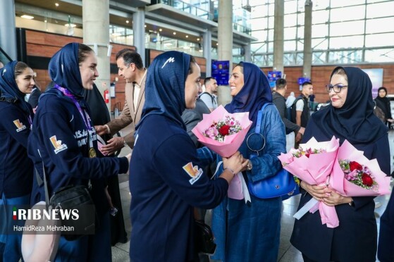 مراسم استقبال از تیم ملی والیبال بانوان ایران