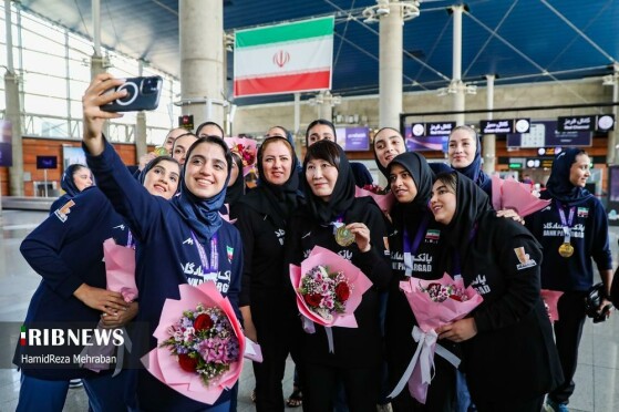 مراسم استقبال از تیم ملی والیبال بانوان ایران