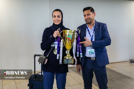 مراسم استقبال از تیم ملی والیبال بانوان ایران