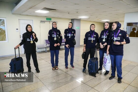 مراسم استقبال از تیم ملی والیبال بانوان ایران