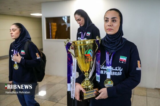 مراسم استقبال از تیم ملی والیبال بانوان ایران