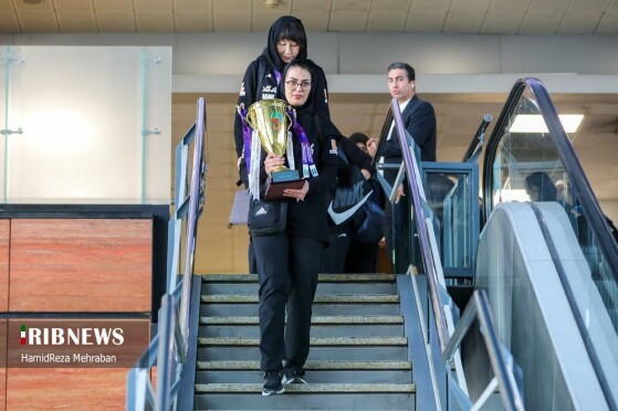 مراسم استقبال از تیم ملی والیبال بانوان ایران