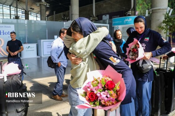 مراسم استقبال از تیم ملی والیبال بانوان ایران