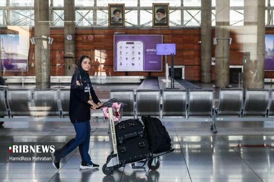 مراسم استقبال از تیم ملی والیبال بانوان ایران