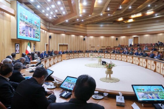 جلسه شورای برنامه‌ریزی و توسعه گیلان با حضور دکتر حاجی میرزایی