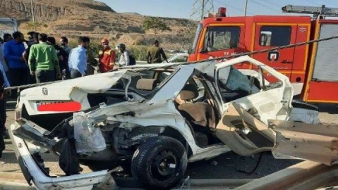 یک کشته و ۵ مصدوم در تصادف بزرگراه پردیس