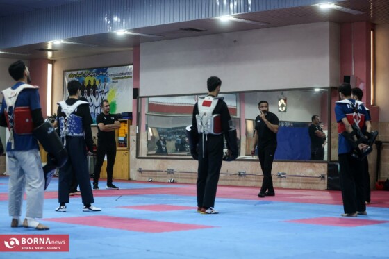 تمرين تیم ملی تکواندو آقایان