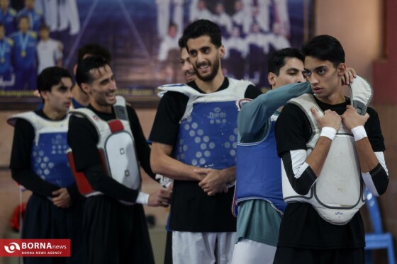 تمرين تیم ملی تکواندو آقایان