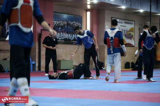 تمرين تیم ملی تکواندو آقایان