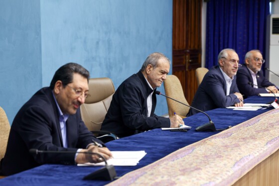 جلسه دکتر مسعود پزشکیان با جمعی از اعضای مجمع کارآفرینان ایران