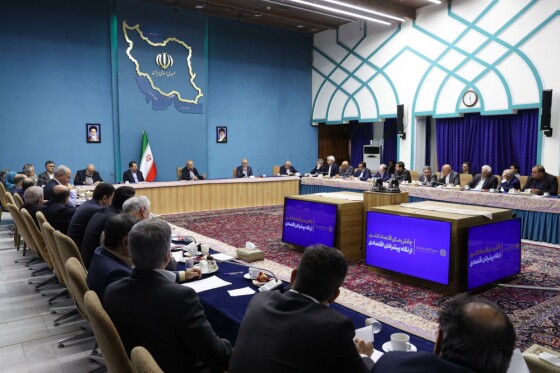 جلسه دکتر مسعود پزشکیان با جمعی از اعضای مجمع کارآفرینان ایران