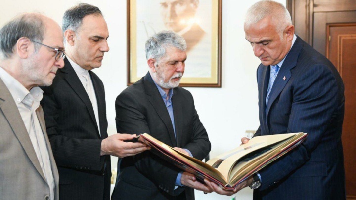وزیر فرهنگ با همتای ترک خود دیدار کرد