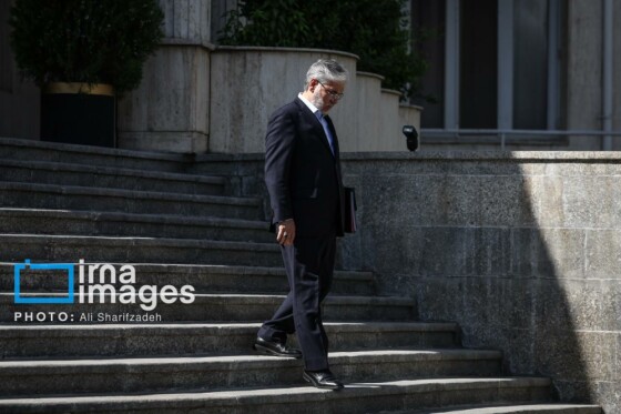 اعضای هیأت دولت در جمع خبرنگاران