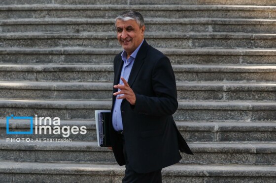 اعضای هیأت دولت در جمع خبرنگاران