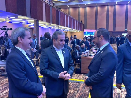 گفتگوی سید عباس عراقچی وزیر امور خارجه با  ایوان ادواردو گیل پینتو وزیر امور خارجه ونزوئلا و رئیس هیات نمایندگی این کشور در اجلاس جنبش عدم تعهد-کامپالا (اوگاندا)