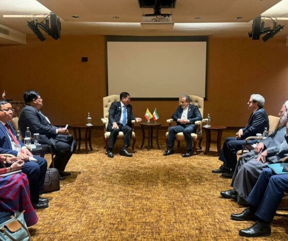 دیدار و گفتگوی سید عباس عراقچی و تان سئو وزرای امور خارجه ایران و میانمار