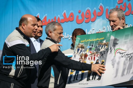 فتتاح المپیاد ورزشی درون مدرسه‌ای