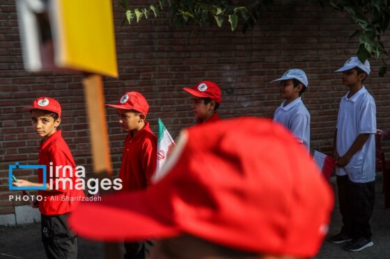 فتتاح المپیاد ورزشی درون مدرسه‌ای