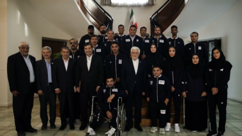 گزارش تصویری/ دیدار مدال‌آوران پارادو و میدانی قهرمانی جهان با معاون اول رئیس‌جمهور