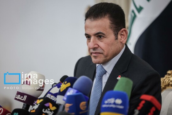 کنفرانس مشترک مطبوعاتی دبیر شورای عالی امنیت ملی و مشاور امنیت ملی عراق