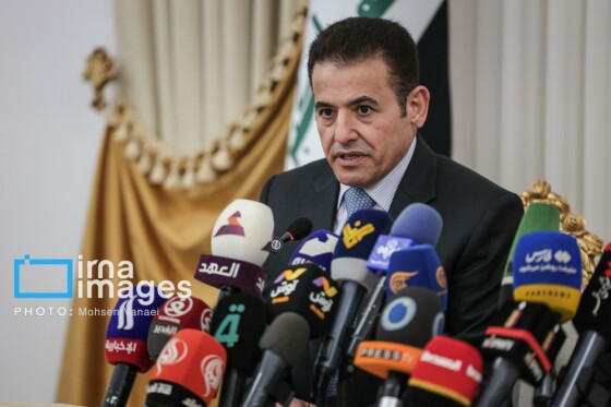 کنفرانس مشترک مطبوعاتی دبیر شورای عالی امنیت ملی و مشاور امنیت ملی عراق