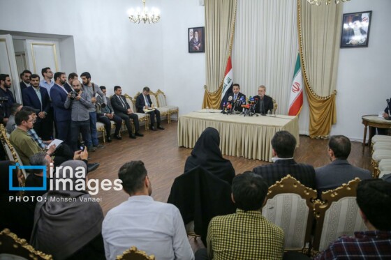 کنفرانس مشترک مطبوعاتی دبیر شورای عالی امنیت ملی و مشاور امنیت ملی عراق