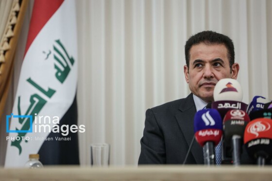 کنفرانس مشترک مطبوعاتی دبیر شورای عالی امنیت ملی و مشاور امنیت ملی عراق