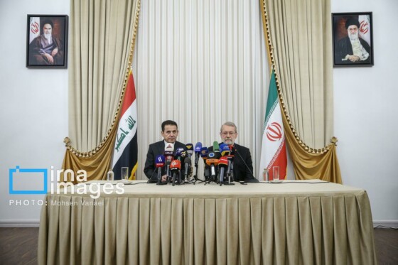 کنفرانس مشترک مطبوعاتی دبیر شورای عالی امنیت ملی و مشاور امنیت ملی عراق