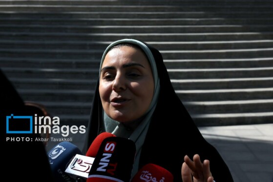 اعضای هیأت دولت در جمع خبرنگاران