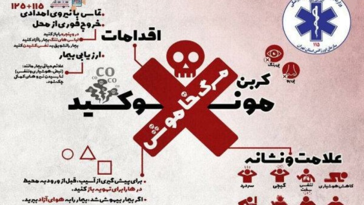 مسمومیت ۸ نفر با گاز مونوکسید کربن در دماوند