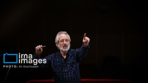 گزارش تصویری/ تمرین ارکستر موسیقی ملی ایران