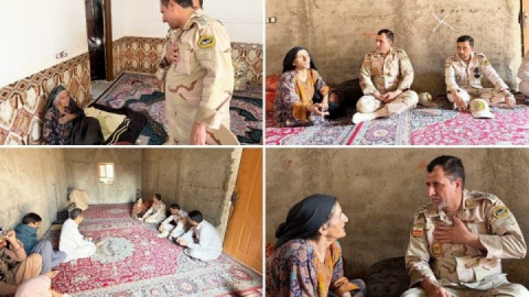 دیدار و دلجویی جانشین فرمانده مرزبانی استان از خانواده بانوی حادثه‌دیده در پایانه مرزی میلک