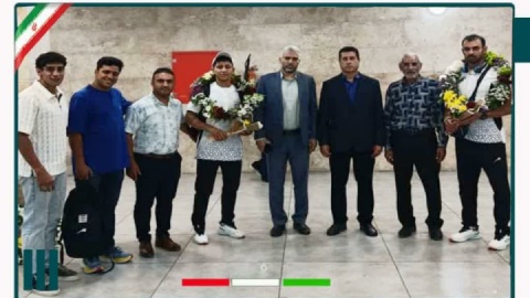 استقبال از افتخار آفرینان کبدی خوزستان در بازی‌های آسیایی جوانان بحرین