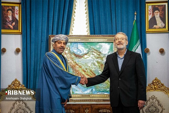 دیدار وزیر کشور عمان با علی لاریجانی
