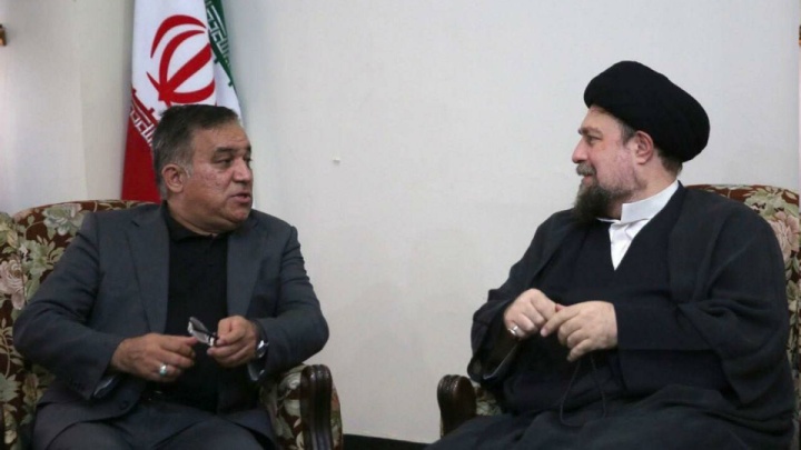 دیدار علی تاجرنیا با حجت‌الاسلام‌والمسلمین سید حسن خمینی