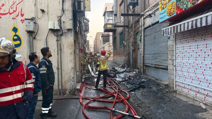 ۱۰ مصدوم در آتش‌سوزی منزل مسکونی در ورامین