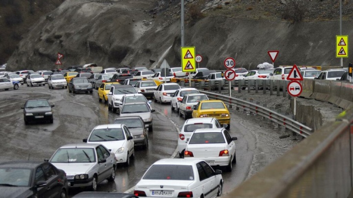 جاده چالوس یکطرفه می‌شود