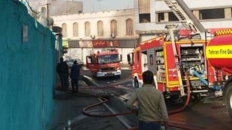 آتش‌سوزی در کارگاه شارژ سیلندرهای گاز مایع در شهرک مسعودیه