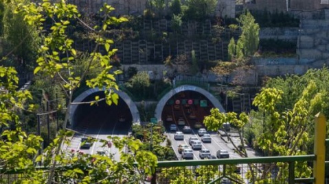 هر دو مسیر تونل رسالت امشب مسدود است