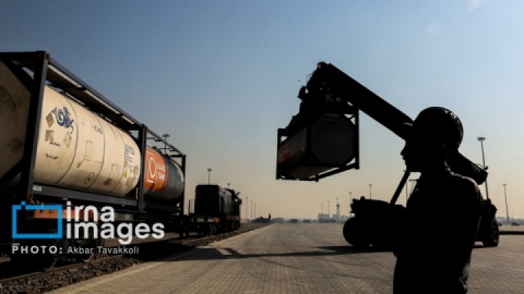 گزارش تصویری/ ورود اولین قطار باری برنامه‌ریزی شده از روسیه به آپرین