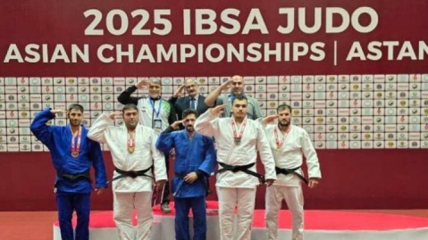 نایب قهرمانی جودوکاران نابینا و کم‌بینای ایران در آسیا