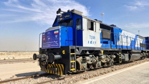 فیلم / نخستین قطار باری روسی به ایران رسید