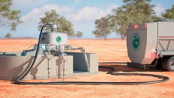 ساخت خانه در ۲۴ساعت با روبات عنکبوتی