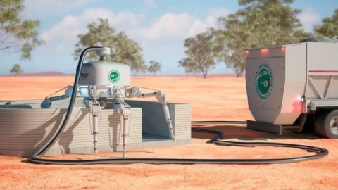 ساخت خانه در ۲۴ساعت با روبات عنکبوتی